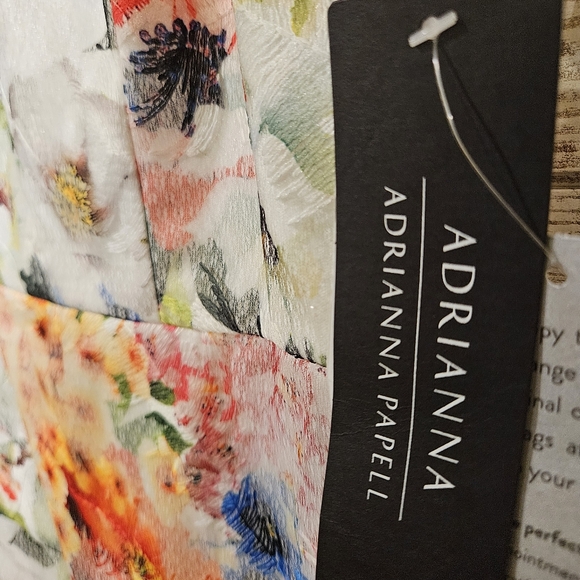 Adrianna Papell - White - Floral - Dress - NWT - Picture 4 of 6